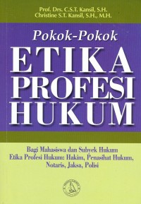 Image of Pokok-pokok Etika Profesi Hukum