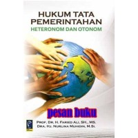 Image of Hukum Tata Pemerintahan : Heteronom dan Otonom