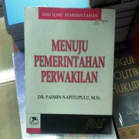 Image of Menuju Pemerintahan Perwakilan