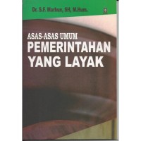 Image of Asas - Asas Umum Pemerintahan Yang Layak