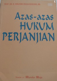 Image of Azas-Azas Hukum Perjanjian