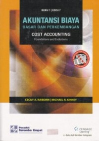 Image of Akuntansi Biaya : Dasar dan perkembangan