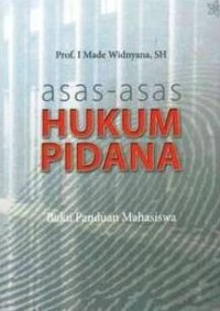 Image of Asas-asas Hukum Pidana : buku panduan mahasiswa