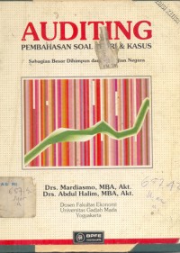Image of Auditing : Pembahasan Soal Teori dan Kasus
