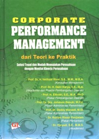 Image of Corporate Performance Management : dari Teori ke Praktik