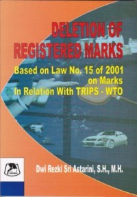 Image of Deletion of Registered Marks : Based on law no.15 of 2001 on marks in relation with TRIPs-WTO