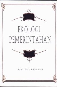 Image of Ekologi Pemerintahan