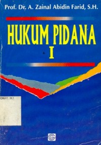 Image of Hukum Pidana I