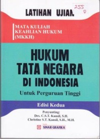 Image of Hukum Tata Negara di Indonesia : untuk perguruan tinggi (Edisi Kedua)