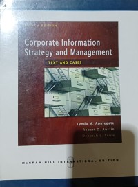 Image of Corporate Information Strategy and Management : Text and Cases