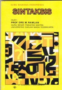 Image of Ilmu Bahasa Indonesia Sintaksis