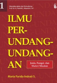 Image of Ilmu Perundang-undangan (1) : Jenis, fungsi, dan materi muatan