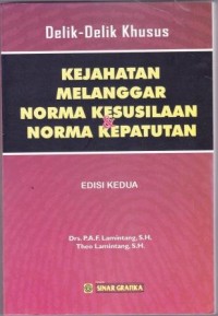 Image of Kejahatan Melanggar Norma Kesusilaan & Norma Kepatutan