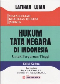 Image of LU : Hukum Tata Negara Indonesia Untuk Perguruan Tinggi