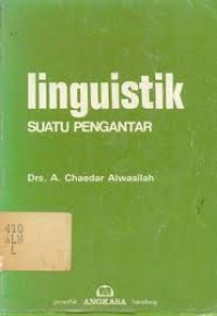 Image of Linguistik : Suatu pengantar