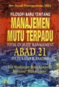 Image of Filosofi Baru Tentang Manajemen Mutu Terpadu