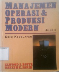Image of Manajemen Operasi dan Produksi Modern (Jilid 1 Edisi 8)