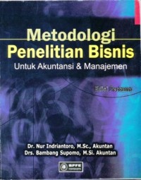 Image of Metodologi Penelitian Bisnis : untuk akuntansi dan manajemen