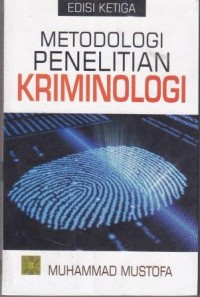 Image of Metodologi Penelitian Kriminologi