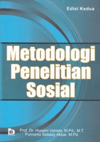 Image of Metodologi Penelitian Sosial
