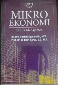 Image of Mikro Ekonomi : Untuk manajemen