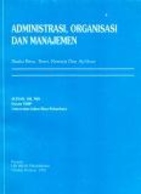 Image of Administrasi, Organisasi dan Manajemen