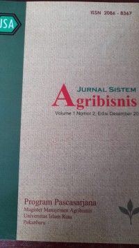 Image of Jurnal Sistem Agribisnis