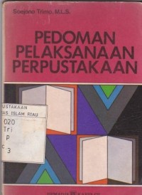 Image of Pedoman Pelaksanaan Perpustakaan