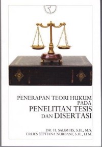 Image of Penerapan teori hukum pada penelitian Tesis dan Disertasi