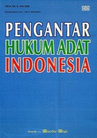 Image of Pengantar Hukum Adat Indonesia
