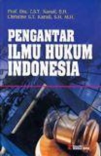 Image of Pengantar Ilmu Hukum Indonesia