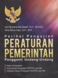 Image of Perihal Pengajuan Peraturan Pemerintah (Pengganti Undang-undang)