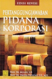 Image of Pertanggungjawaban Pidana Korporasi