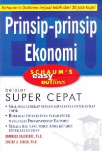 Image of Prinsip - Prinsip Ekonomi : Schaum's Easy Outlines