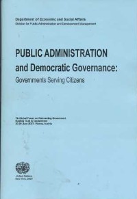 Image of Public Administration  And Democratic Governance