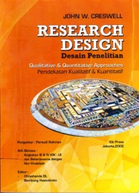 Image of Research Design : Qualitative & quantitative = Desain Penelitian : Pendekatan kualitatif & kuantitatif