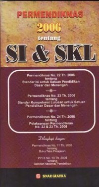 Image of Permendiknas 2006 Tentang SI dan SKL