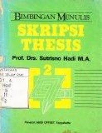 Image of Bimbingan Menulis Skripsi thesis Jil 1