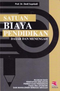 Image of Satuan Biaya pendidikan dasar dan menengah
