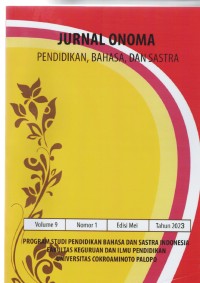Image of JURNAL ONOMA PENDIDIKAN, BAHASA DAN SASTRA