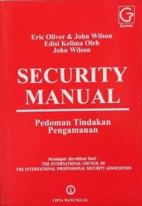 Image of Security Manual : Pedoman tindakan pengamanan
