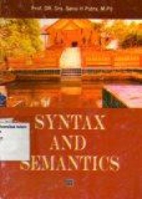 Image of Syntax And Semantics