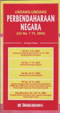 Image of Undang-Undang Perbendaharaan Negara (UU No.1 Th.2004)