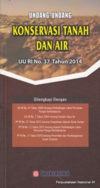 Image of Undang - Undang Konservasi Tanah dan Air
