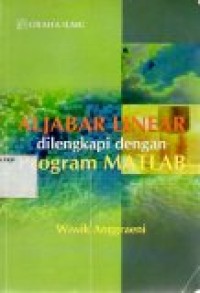 Image of Aljabar Linear dilengkapi dengan Program Matlab