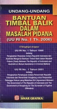 Image of Undang-Undang Bantuan Timbal Balik Dalam Masalah Pidana