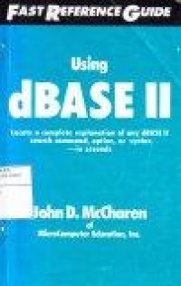 Image of Fast Reference Guide to Using dBASE II