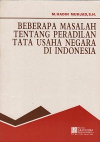 Image of Beberapa Masalah Tentangperadilan Tata Usaha...