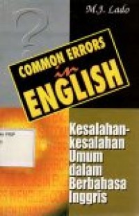 Image of Common Errors in English