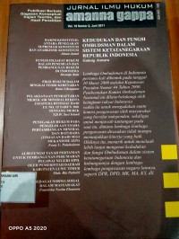 Image of Jurnal Amanna Gappa Jurnal Ilmu Hukum